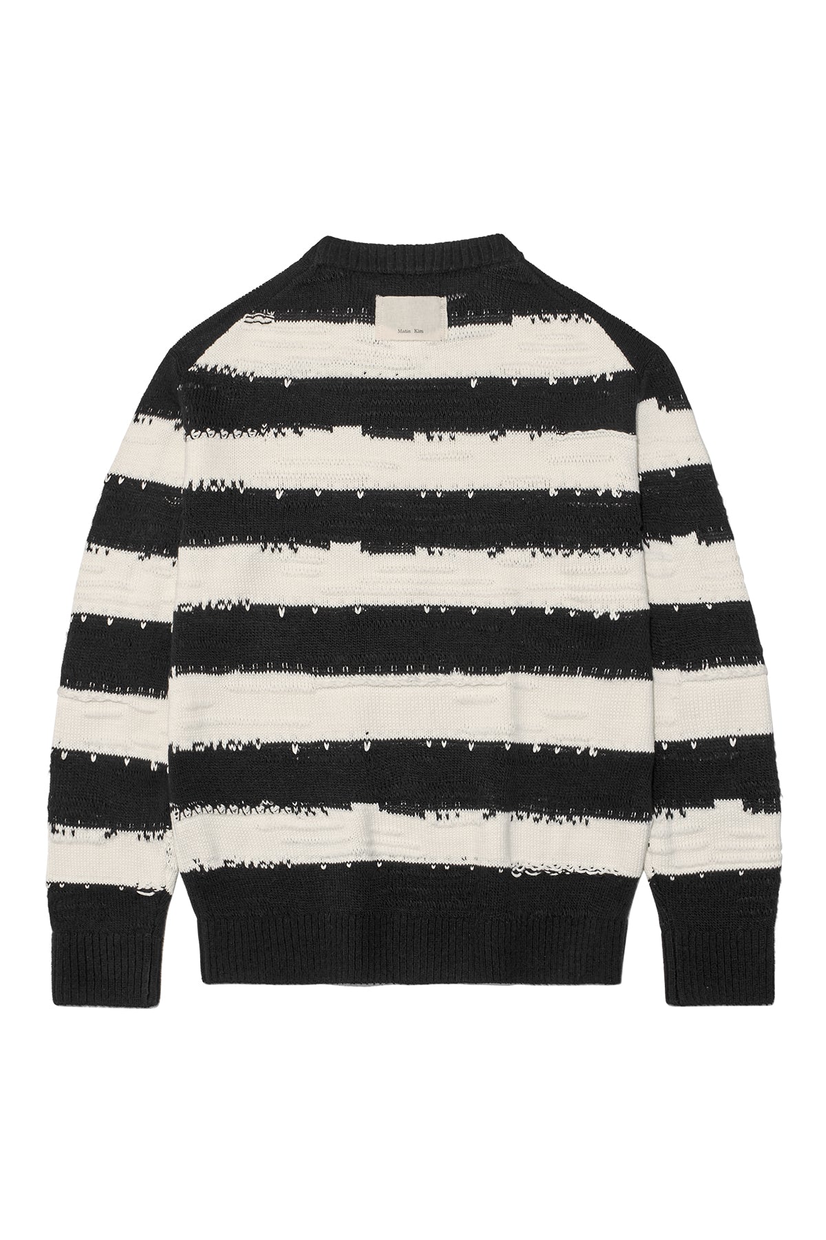 [matinkim] STRIPE VINTAGE LOOSE PULLOVER FOR WOMEN IN BLACK