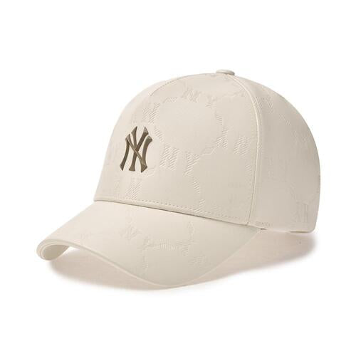 Dia MONOGRAM Leather Embo Structured Ball Cap NEW YORK YANKEES