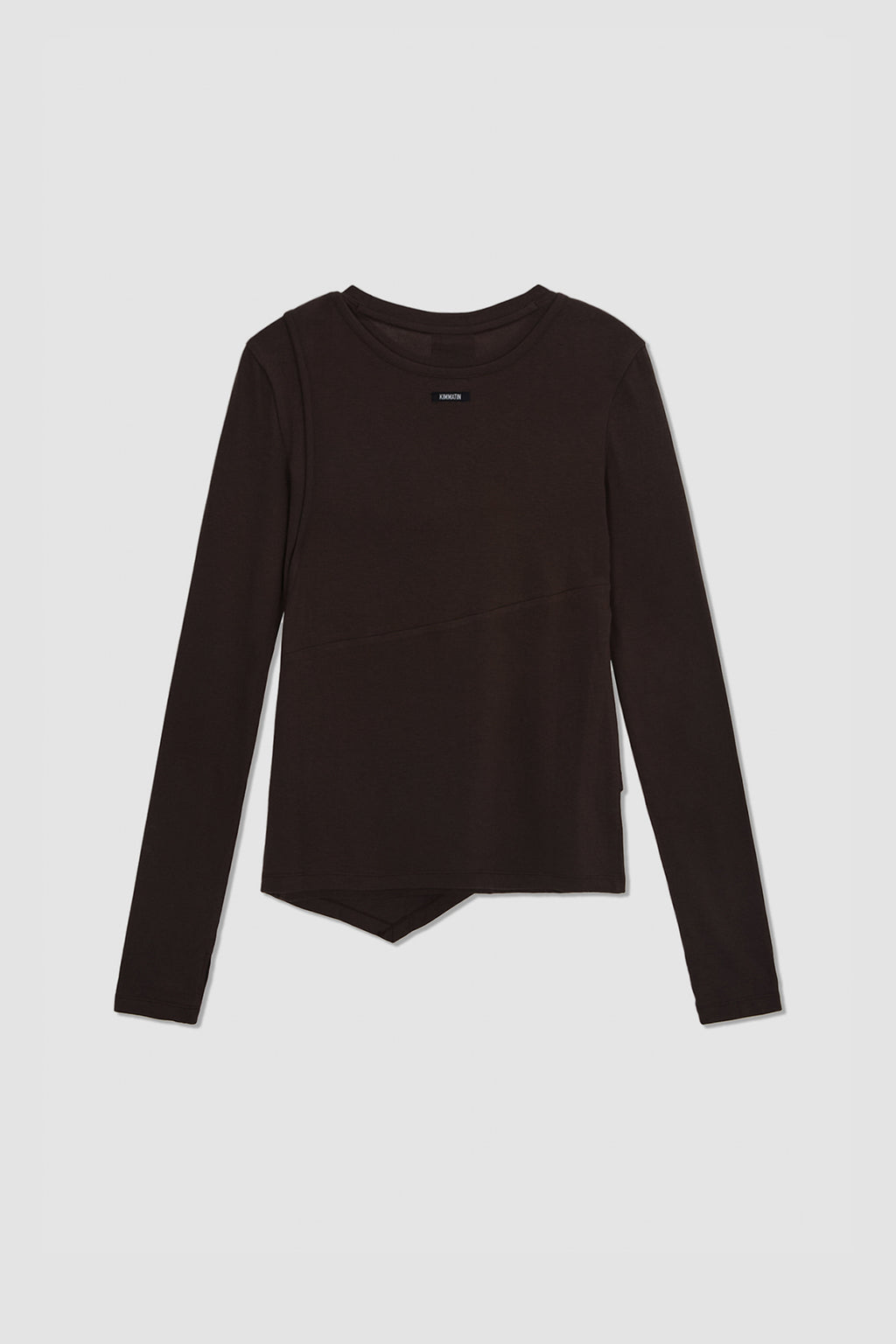 Matinkim Twist Strap Long Sleeve Top IN Brown