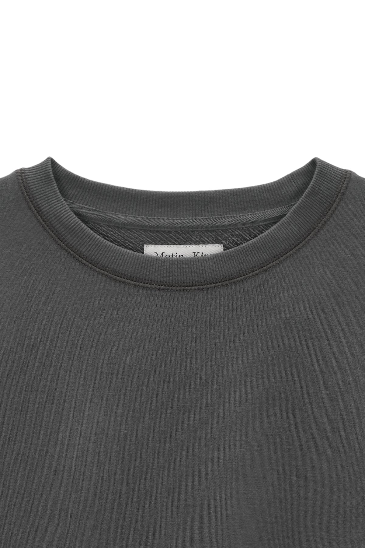 Matinkim Stitch Label Sweatshirt IN Charcoal