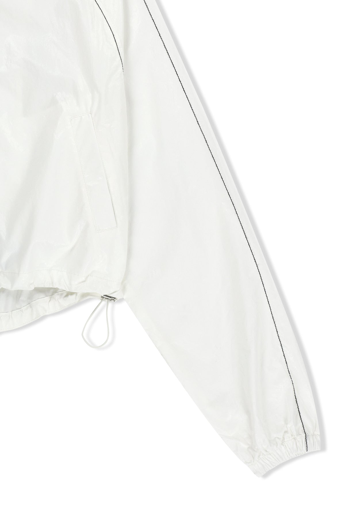 Matinkim Matin Kim Matin Crop Hoody Coating Jumper IN White