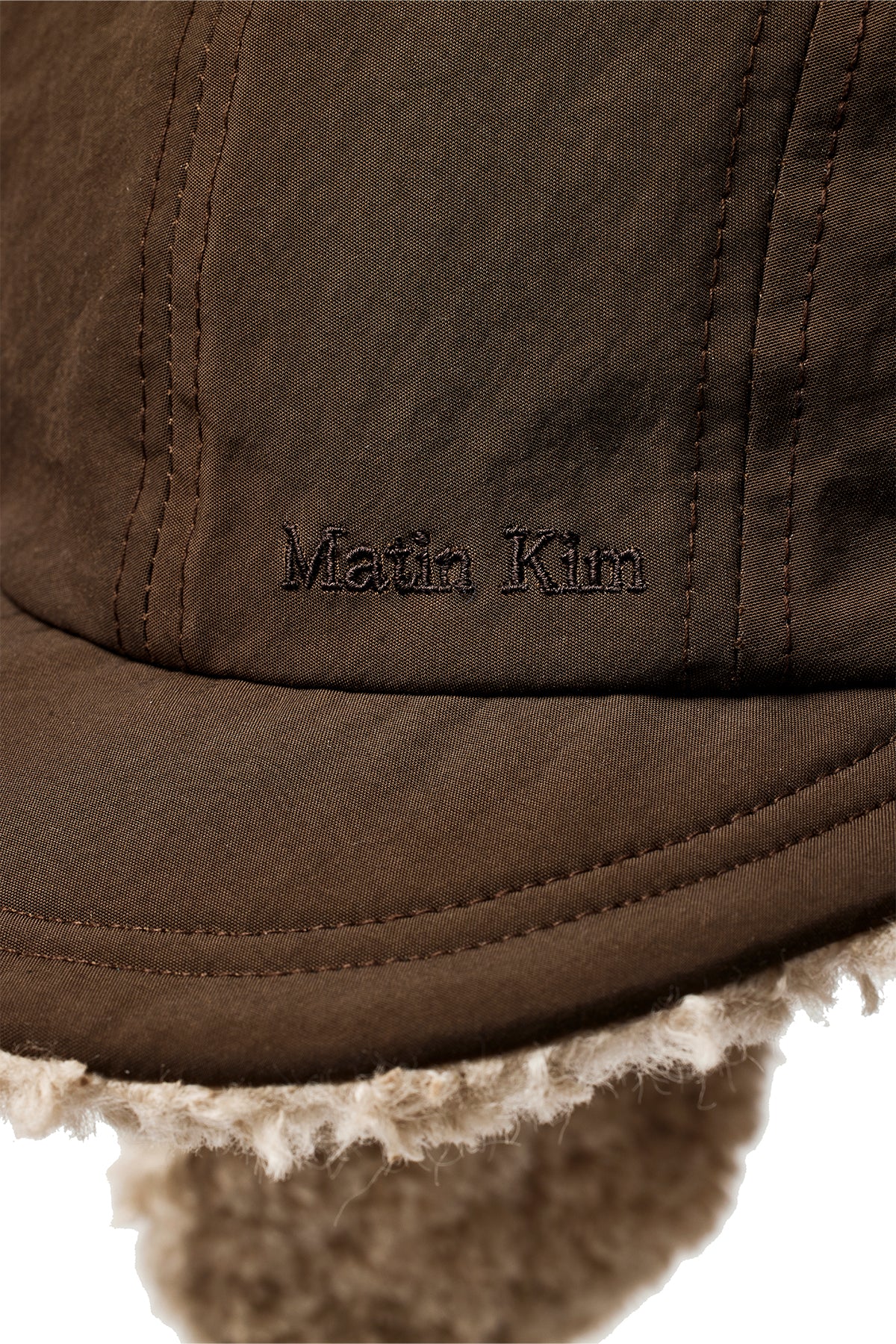 [matinkim] MATIN REVERSIBLE TROOPER HAT IN BROWN