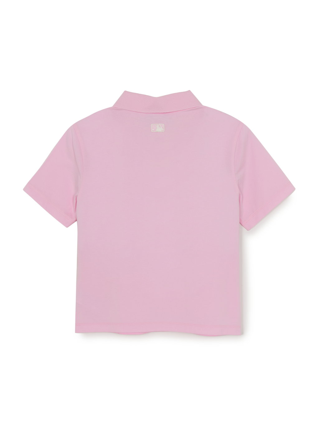 MLB Korea Women's Basic Slim Fit Crop Open Collar Polo T-Shirts