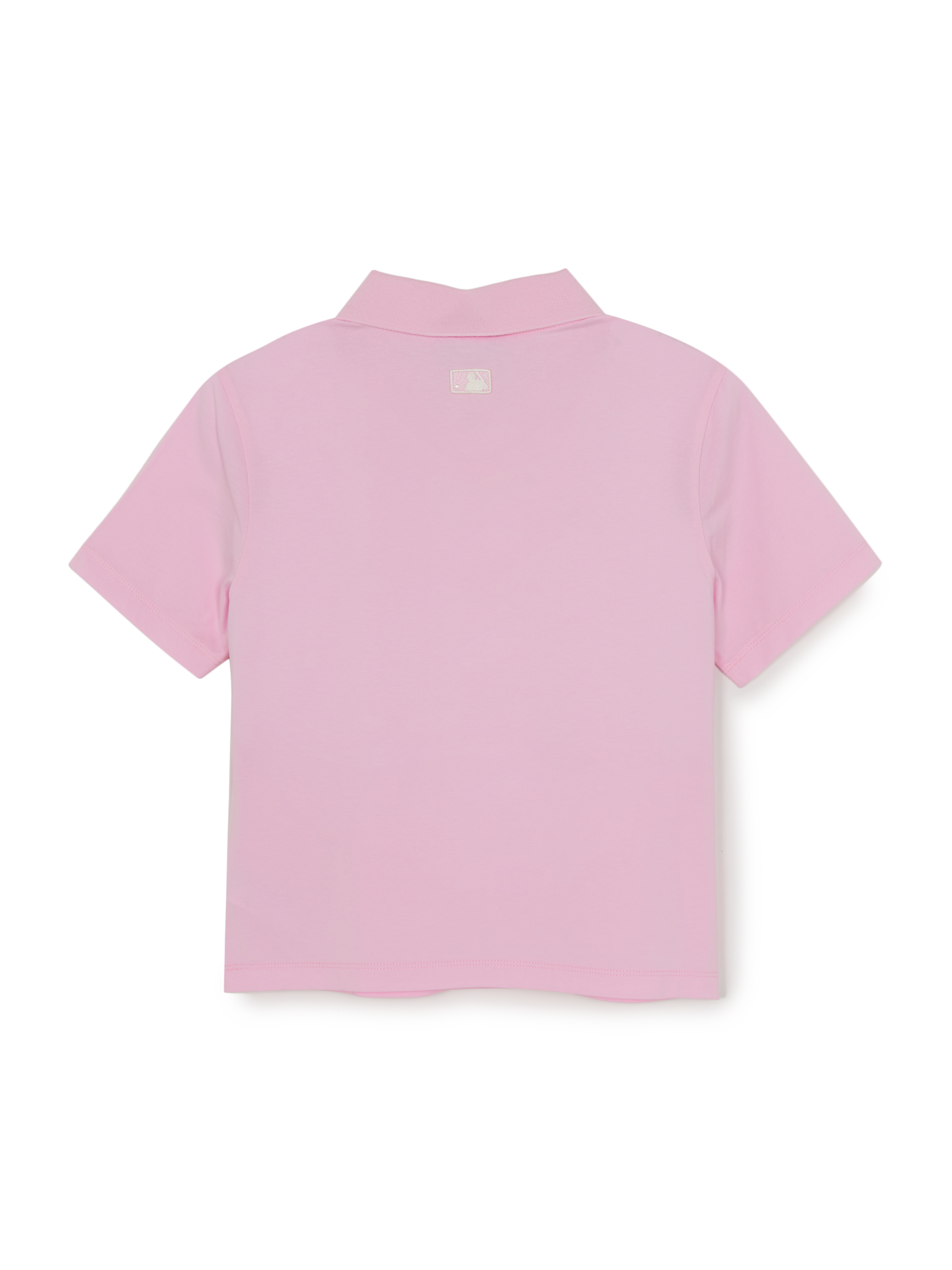 MLB Korea Women's Basic Slim Fit Crop Open Collar Polo T-Shirts
