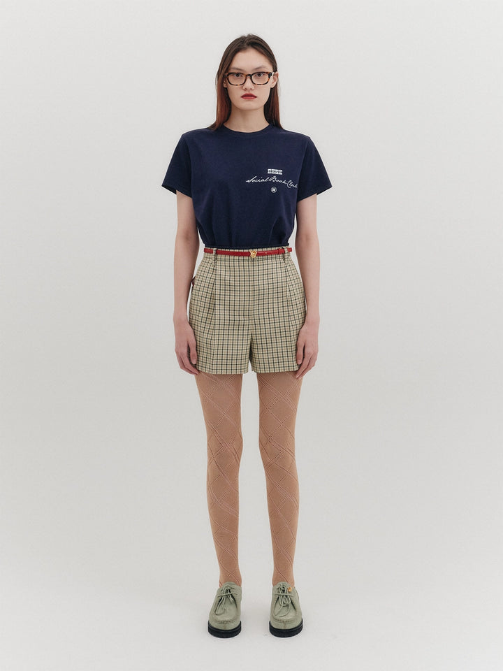 EENK High-Rise Shorts - Beige