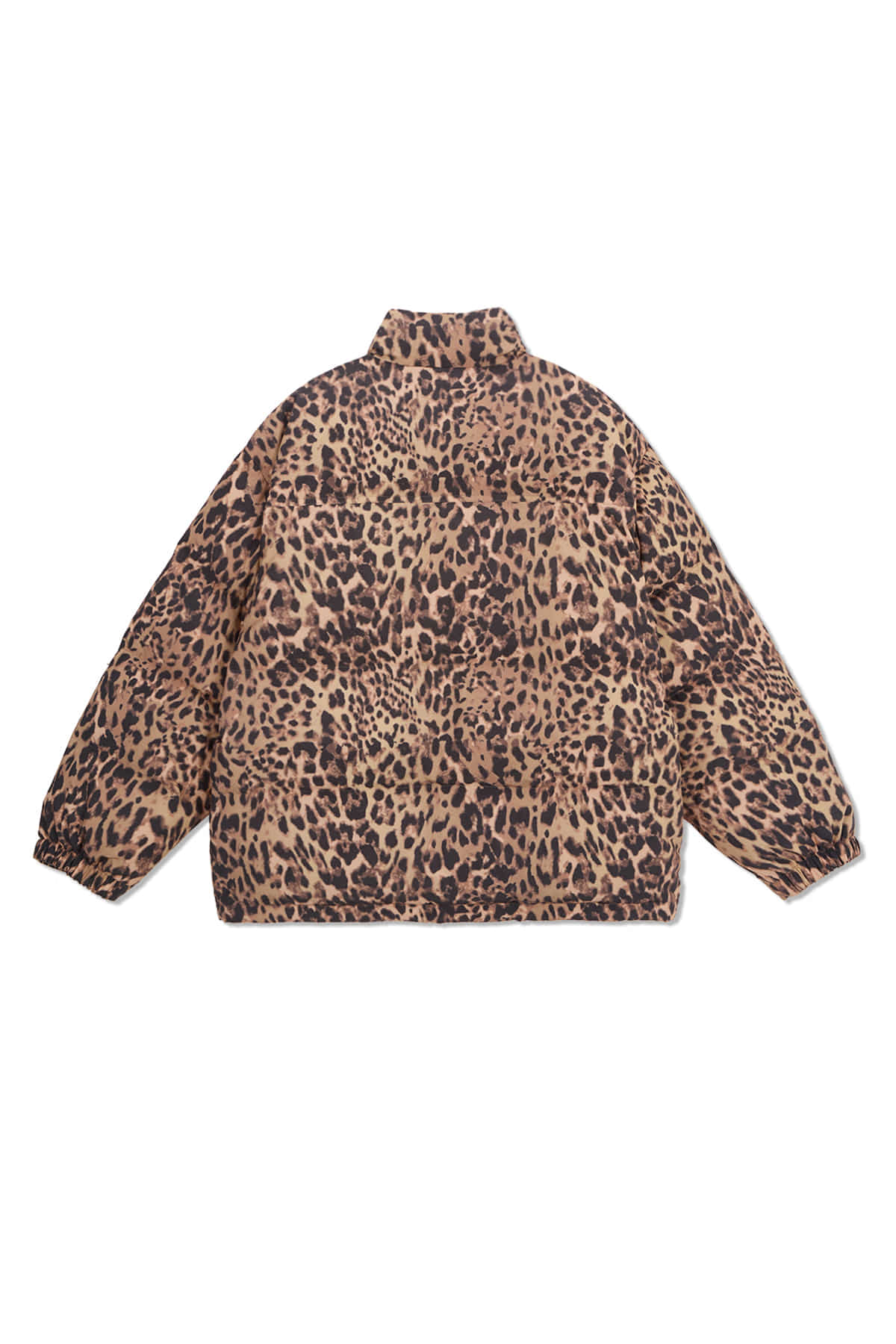 [matinkim] Leopard Down Jumper IN Mix
