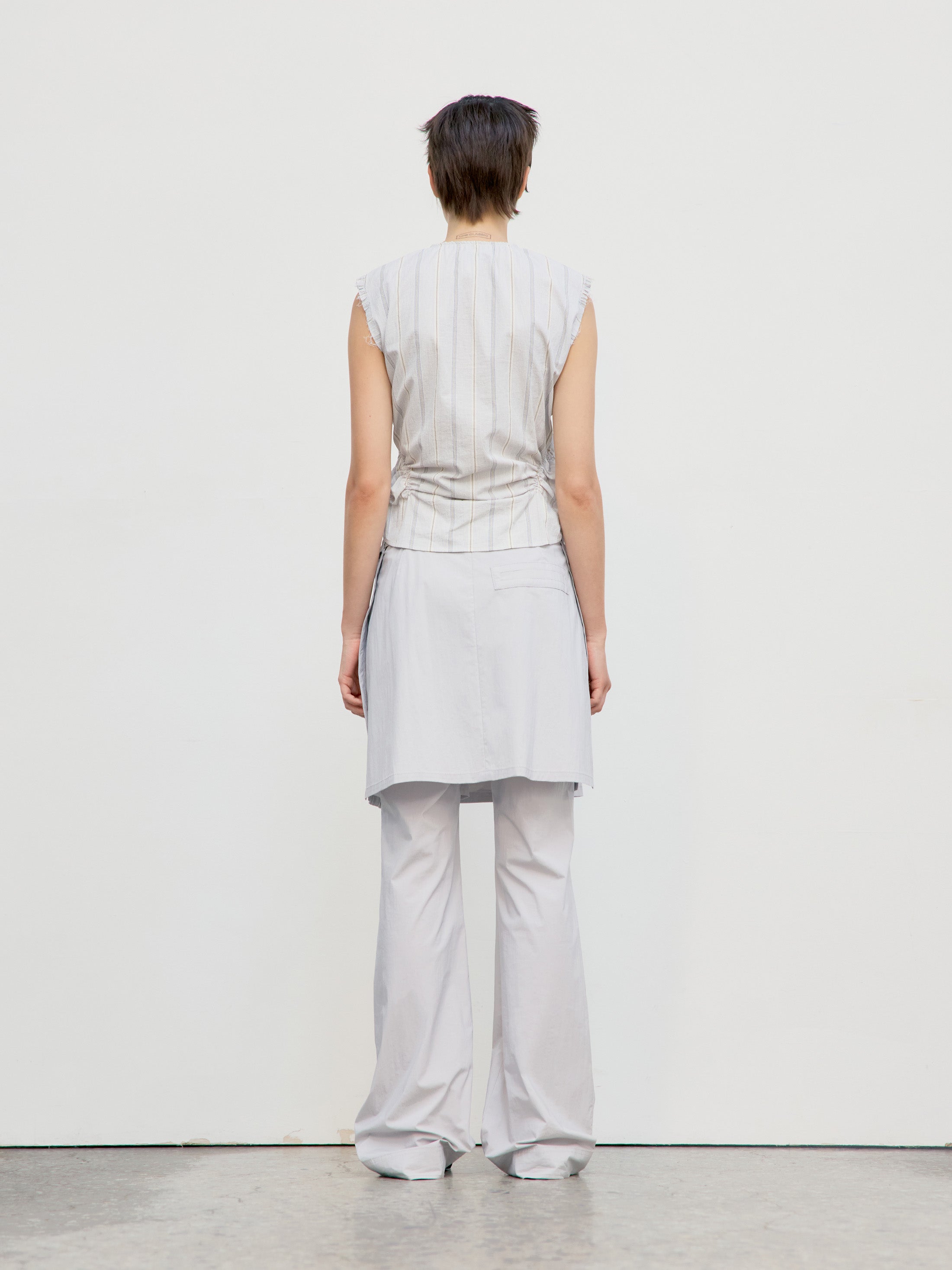 Low Classic New Layered Wrap Skirt Pants Grey