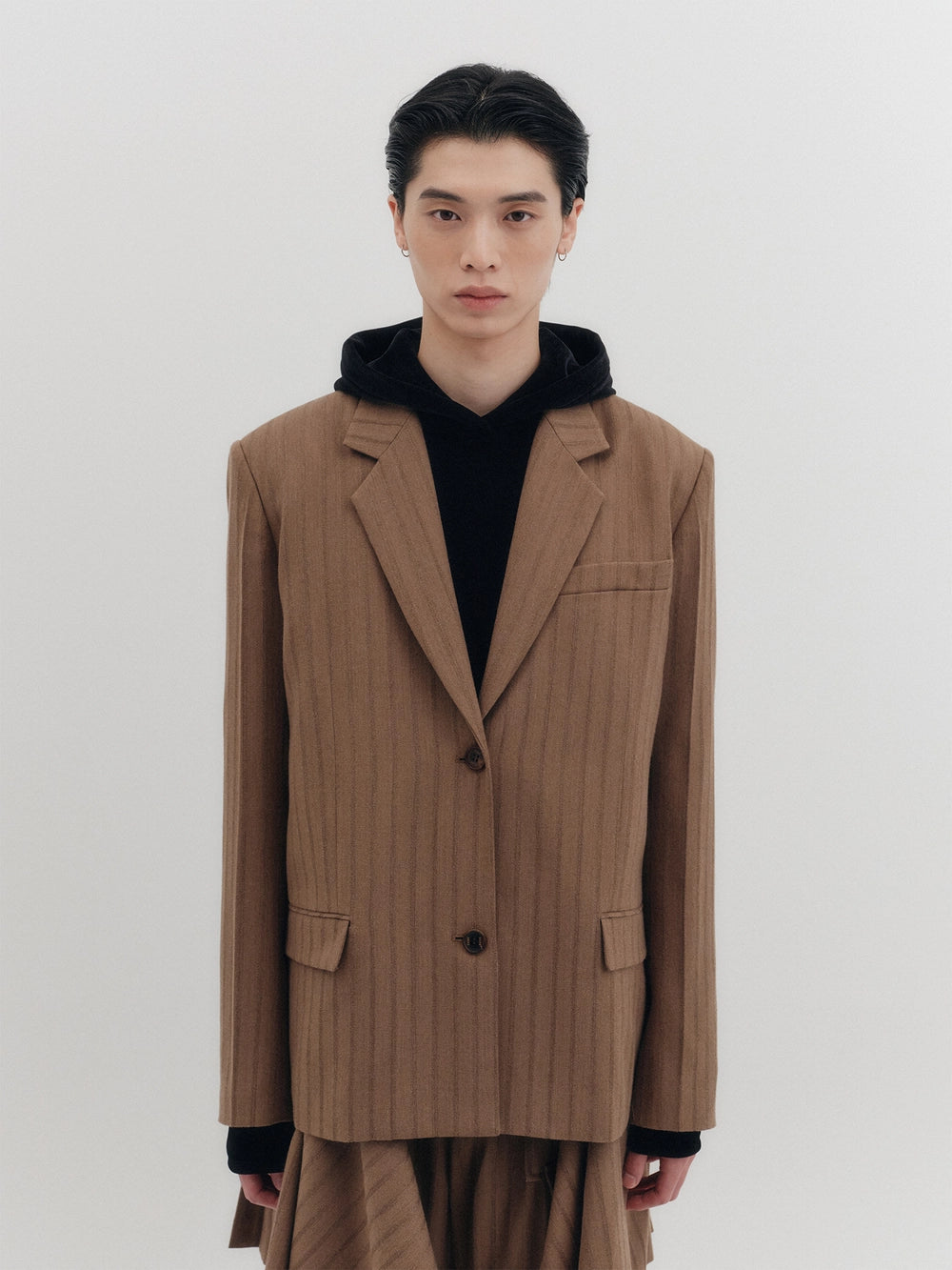 EENK Transformable Single-Breasted Blazer - Beige