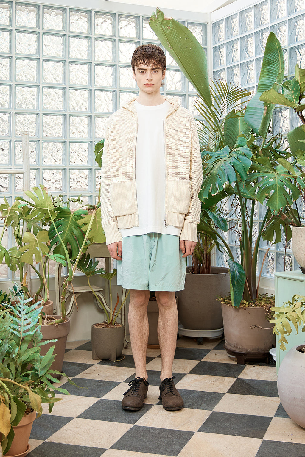 [matinkim] Mesh Nylon Shorts For Men IN Mint