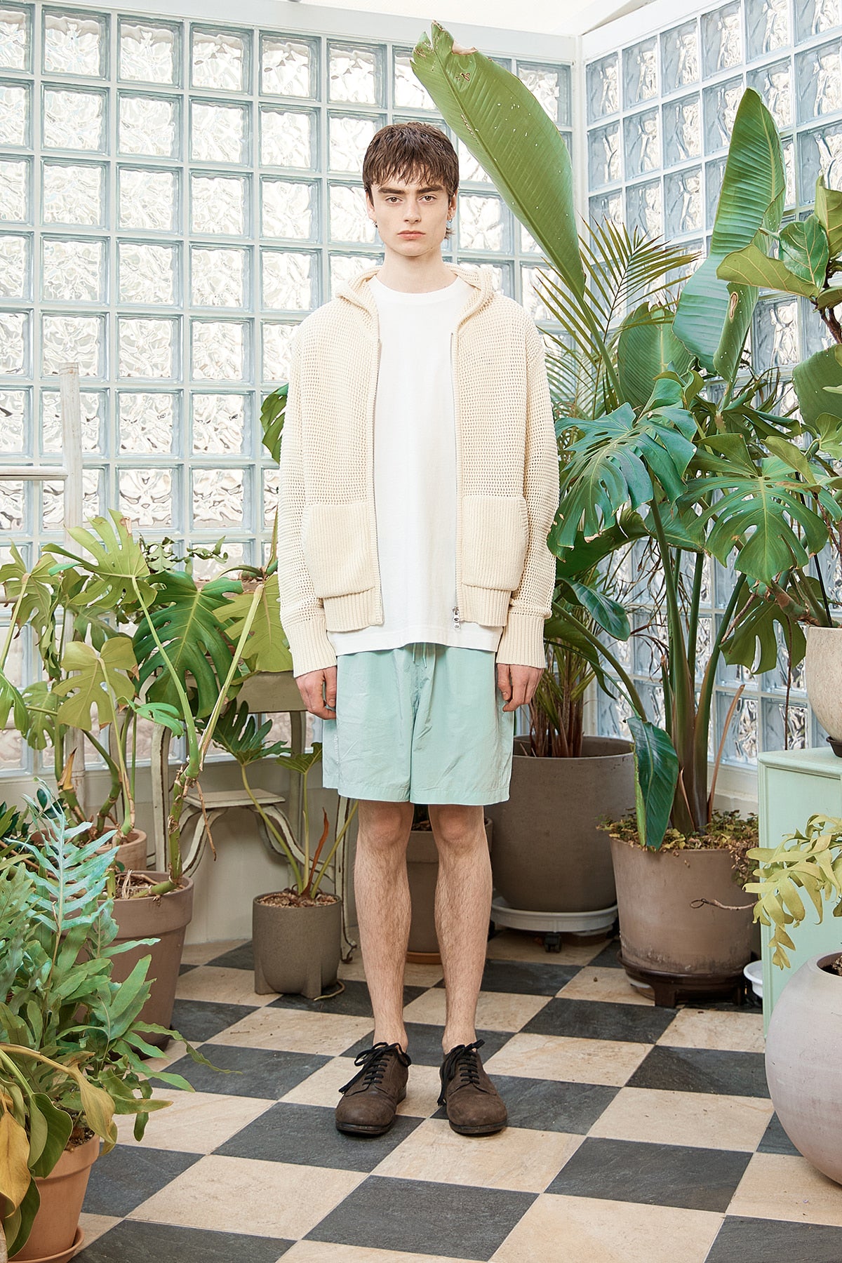 [matinkim] Mesh Nylon Shorts For Men IN Mint