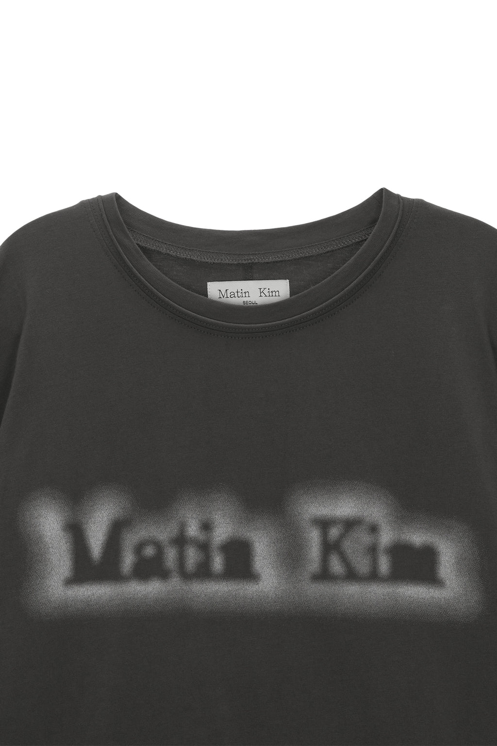 [matinkim] MATIN SHADE LOGO TOP IN CHARCOAL