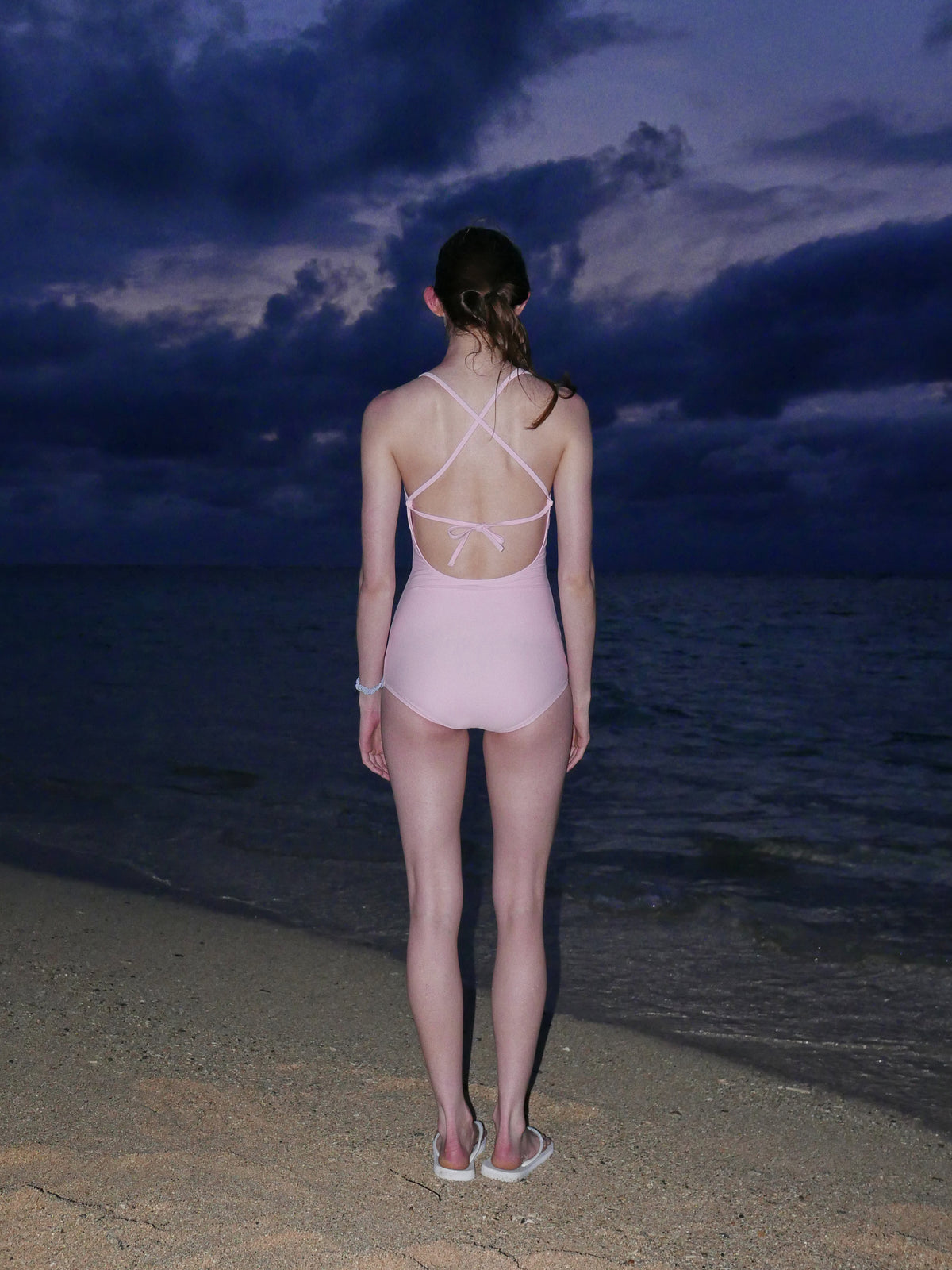 Low Classic Lc Back String Swimsuit Pink