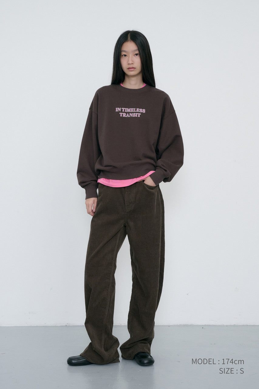 Dunst Unisex Slogan Sweatshirt Brown