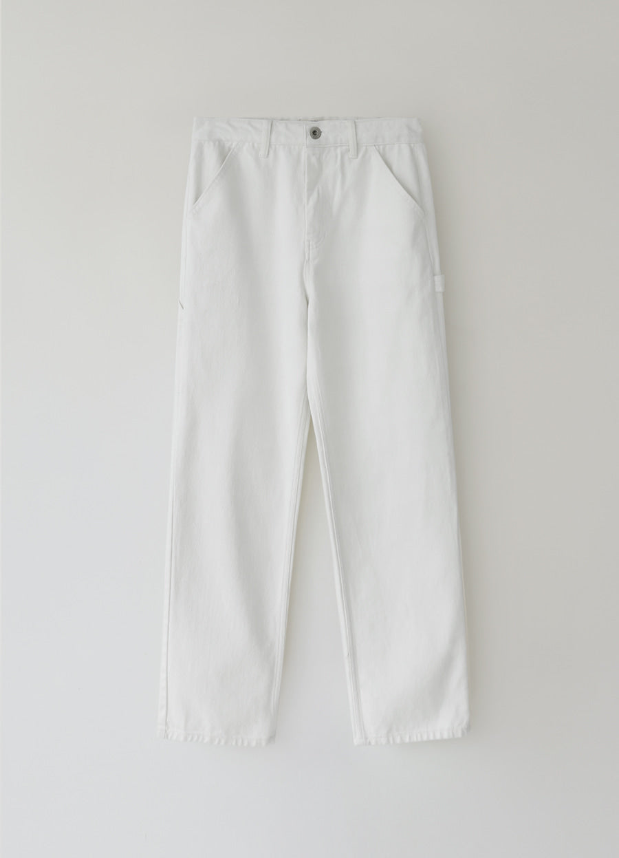 Nothing Written Work cotton pants (White)