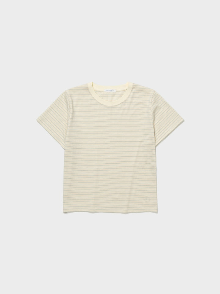 Low Classic Lc Striped Baby Tee Lemon