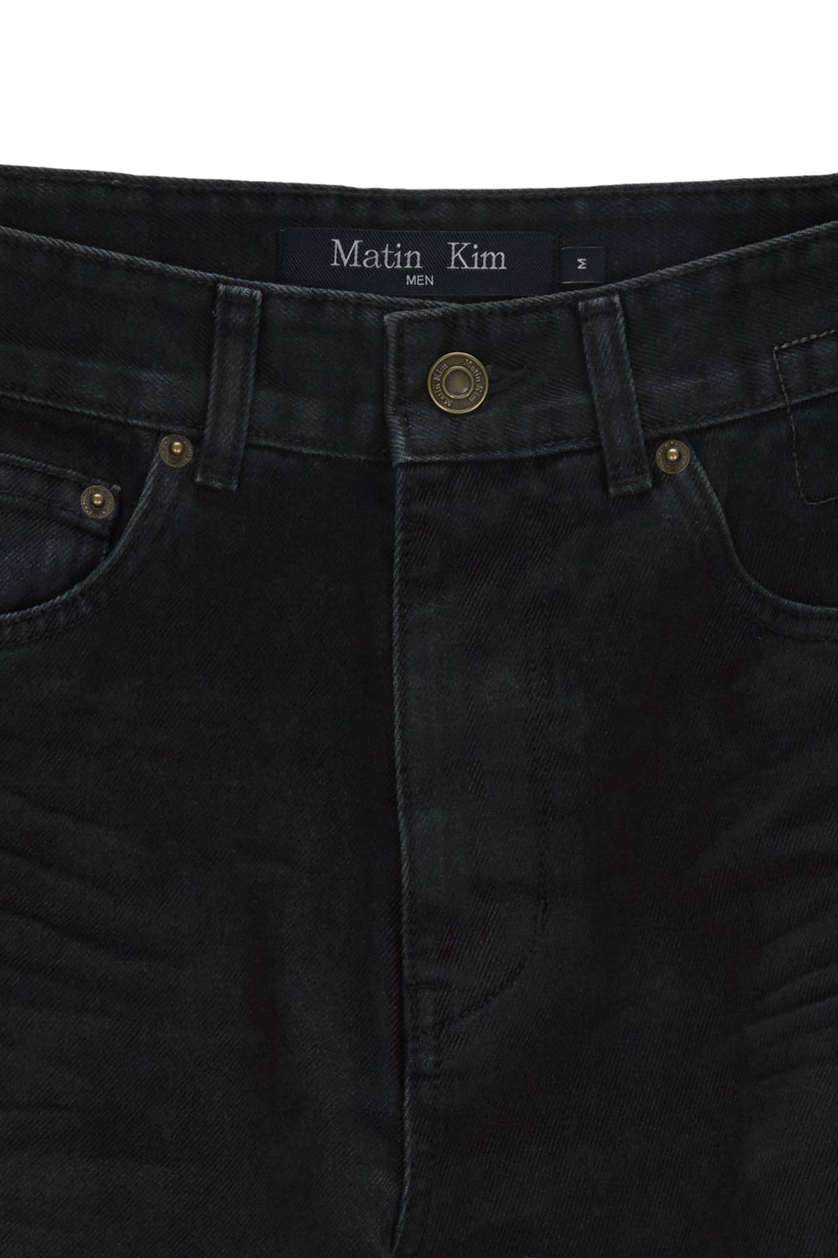 [matinkim] VINTAGE VELVET DENIM PANTS FOR MEN IN NAVY