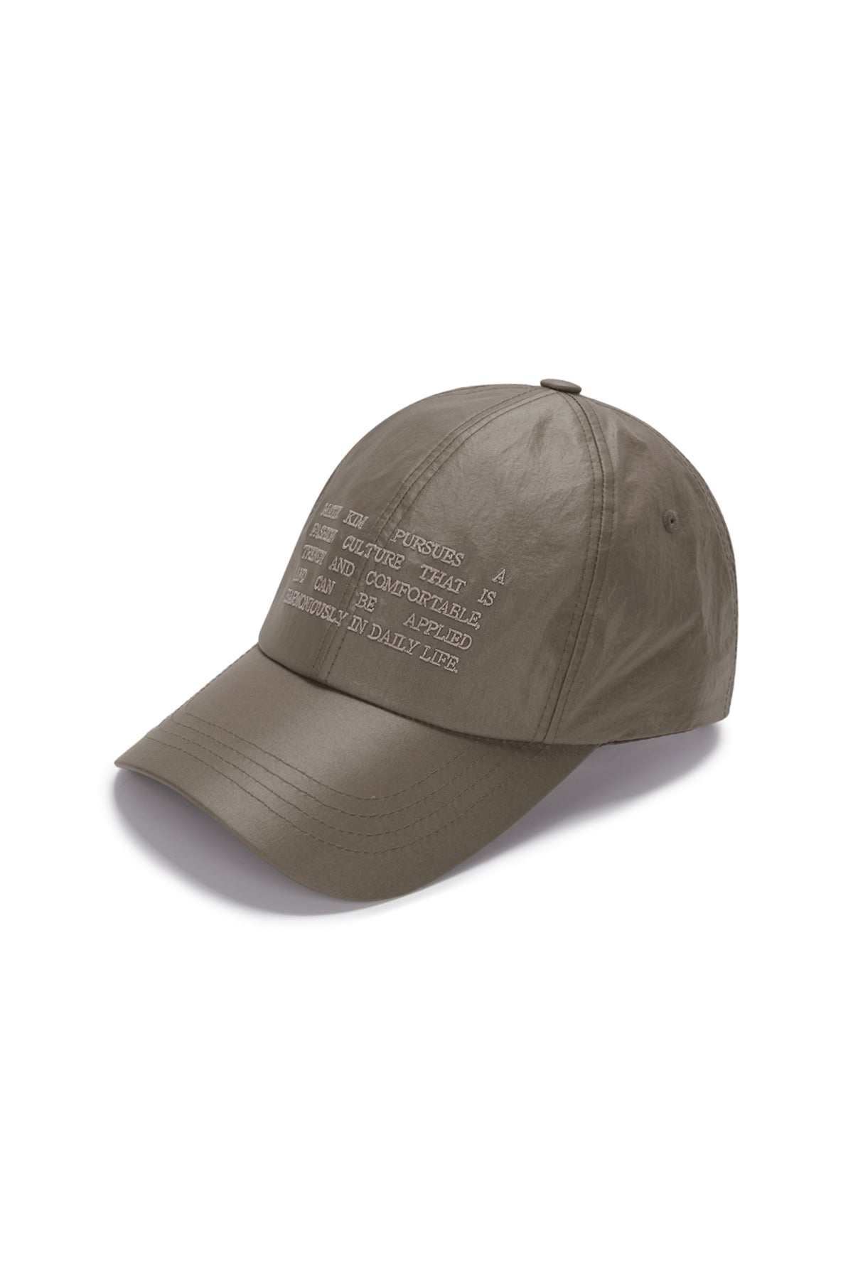 [matinkim] CRISP HERITAGE BALL CAP IN BROWN