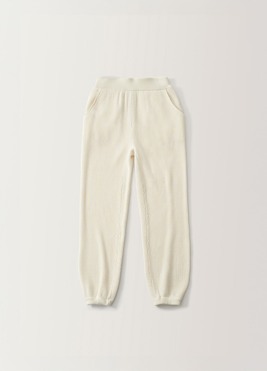 Nothing Written Waffle knit pants (Ivory)