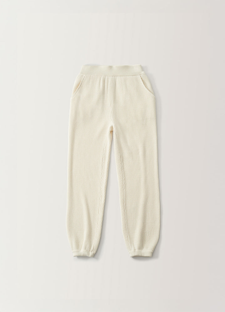 Nothing Written Waffle knit pants (Ivory)