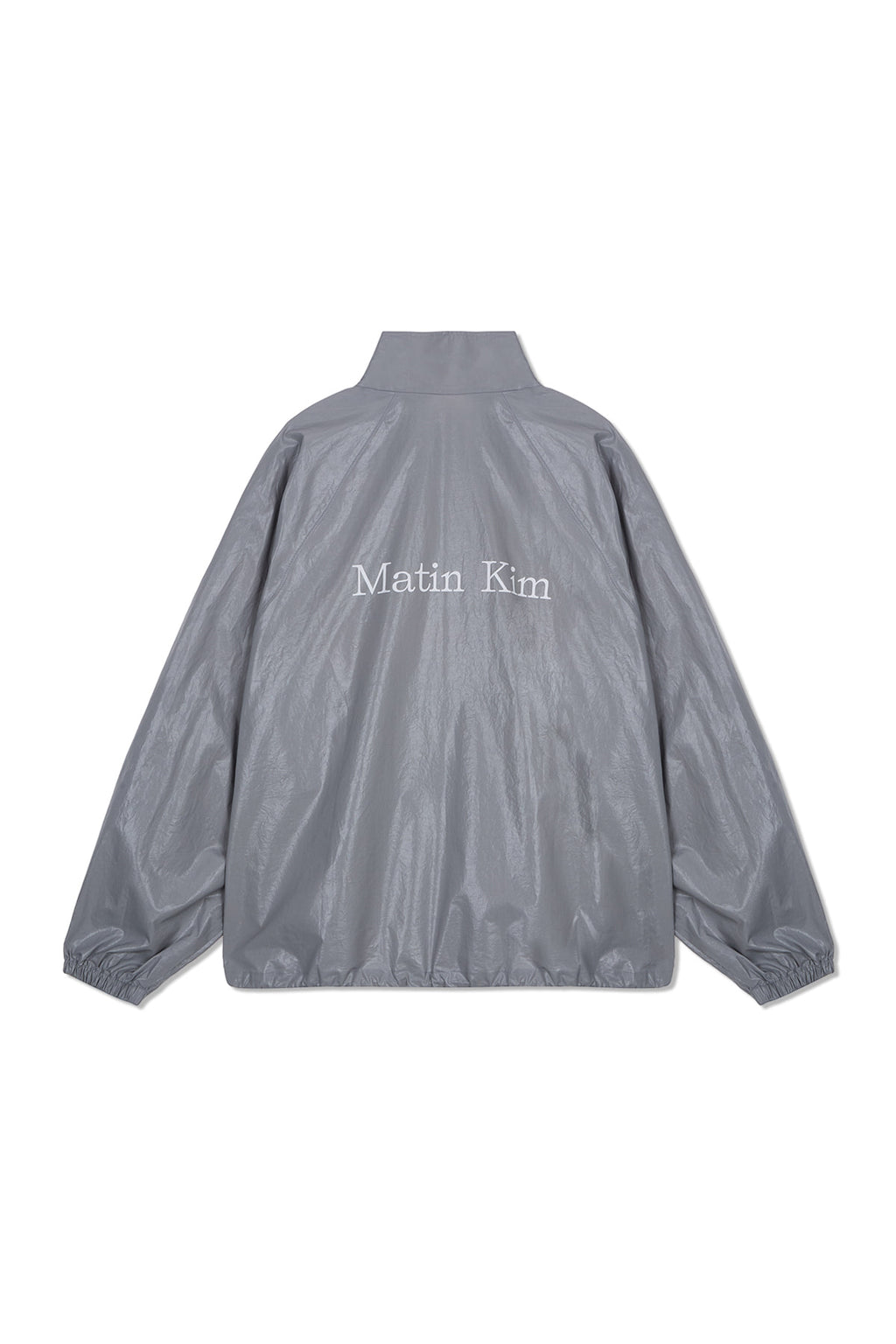 Matinkim Matin Kim Logo Coating Jumper For Men IN Dark Grey