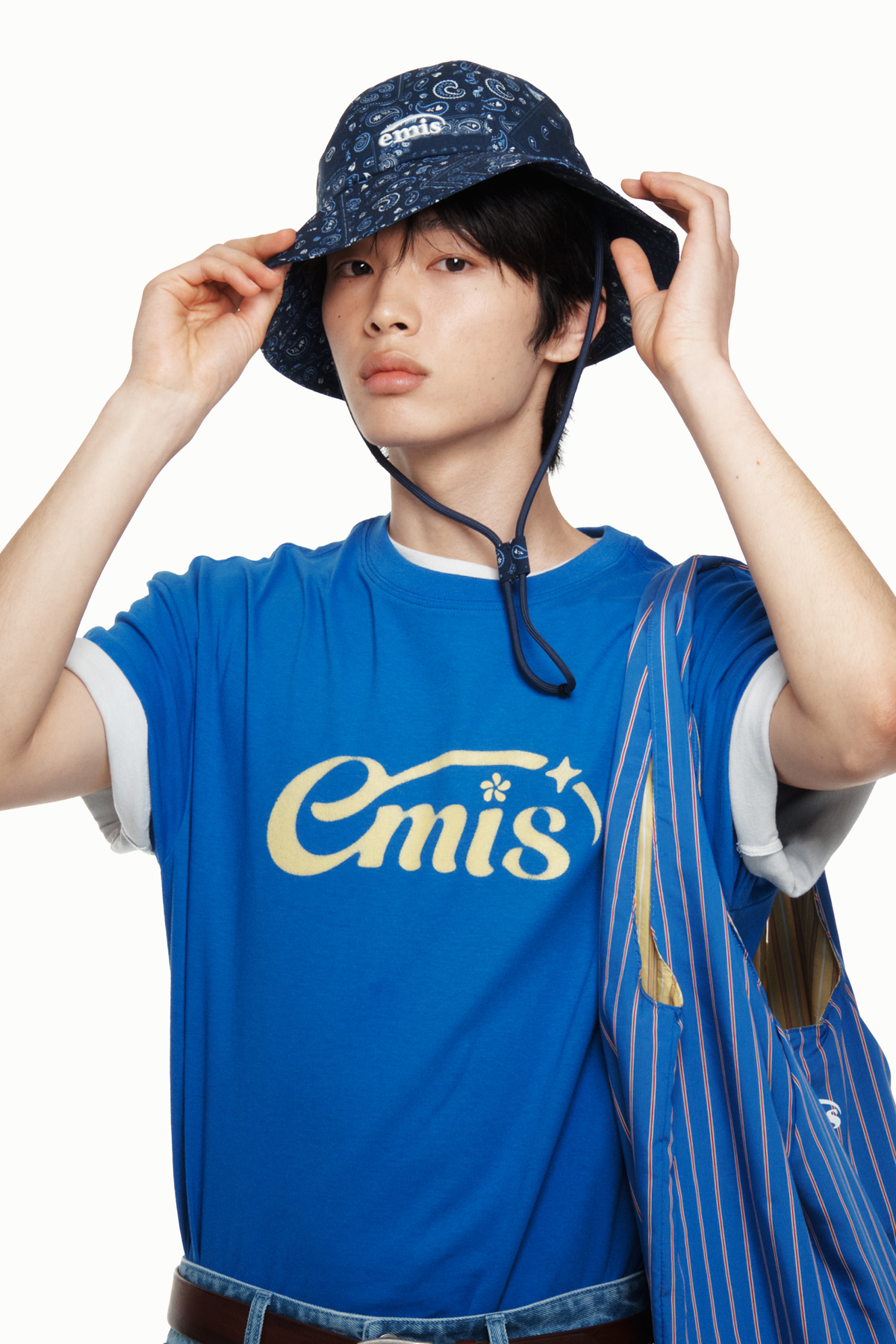 Emis Halo Logo T-Shirt-Cobalt Blue