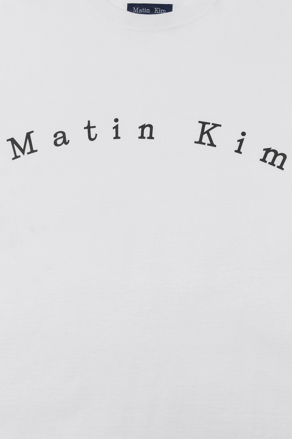 [matinkim] MINIMAL ARCH LOGO TOP FOR MEN IN WHITE