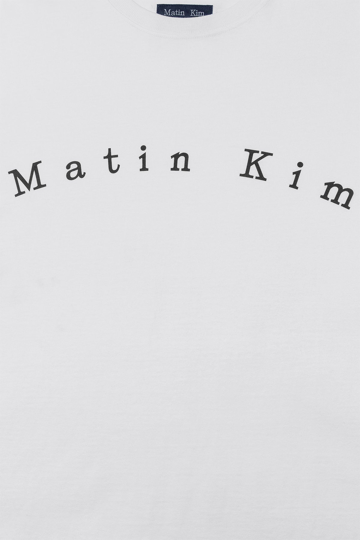 [matinkim] MINIMAL ARCH LOGO TOP FOR MEN IN WHITE