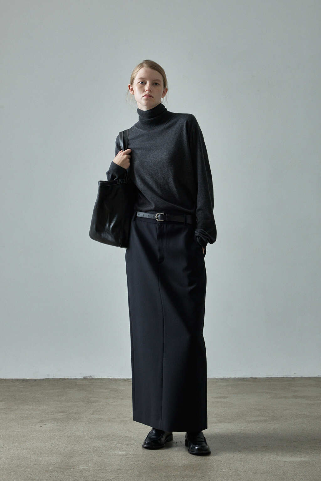Facade Pattern Timeless Maxi Skirt black