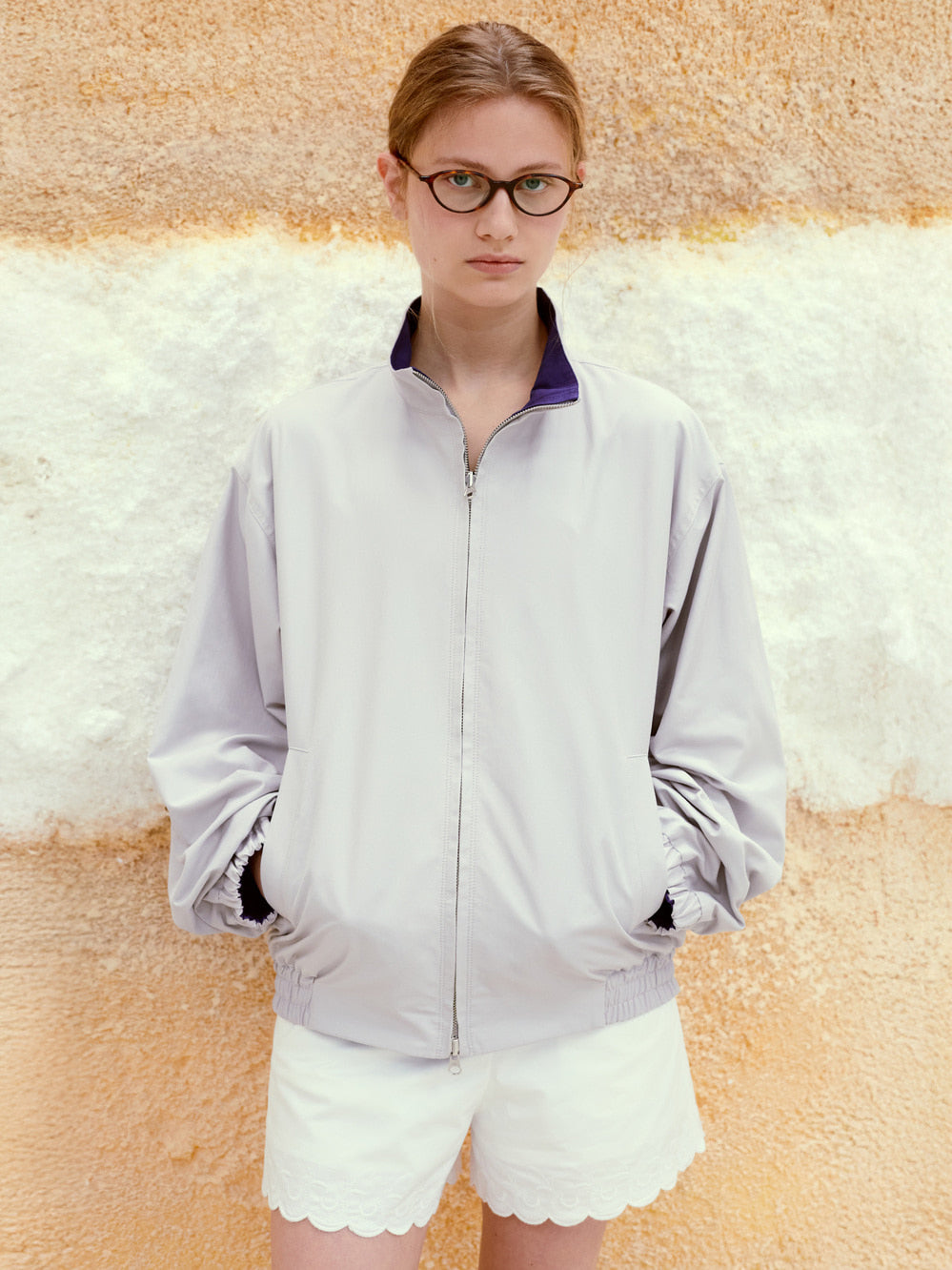 Low Classic Reversible Zip-Up Jumper Grey