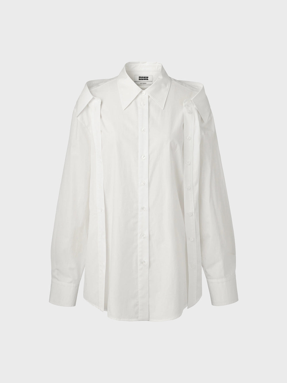 EENK Double Collar Transformable Shirt - White