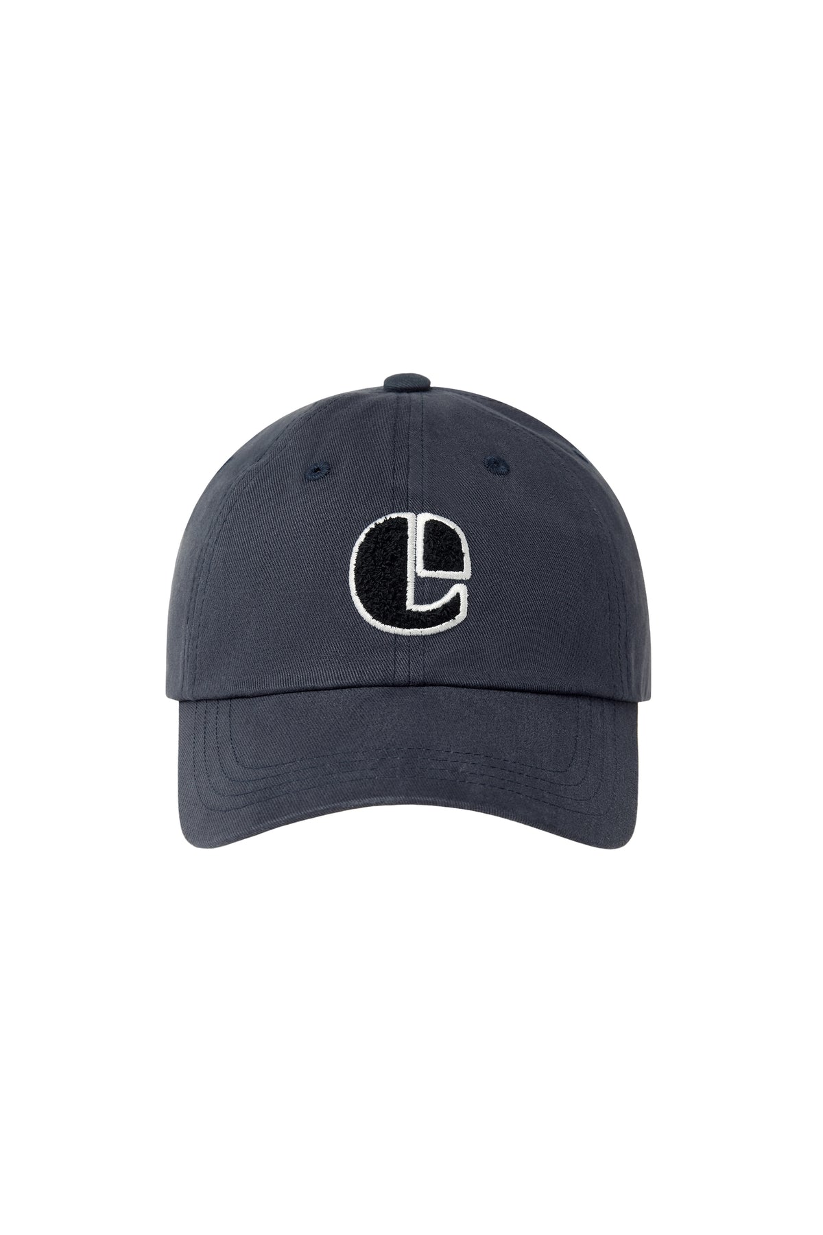 EMIS Boucle Vintage Logo Ball Cap-Navy