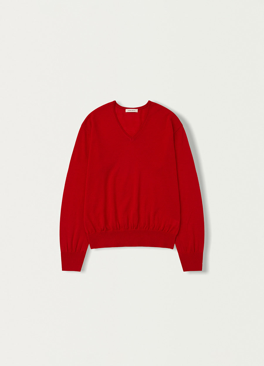 Nothing Written Charlotte v-neck pullover (Berry Red)