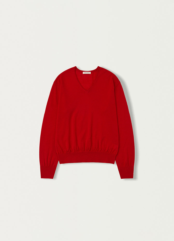 Nothing Written Charlotte v-neck pullover (Berry Red)