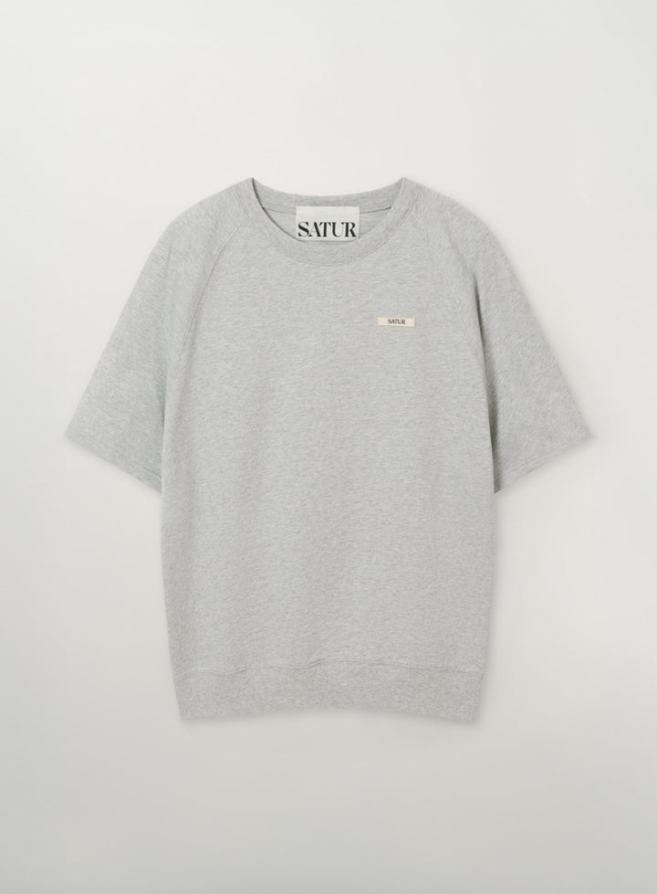 Satur Basic Half Sweatshirt - Melange Gray