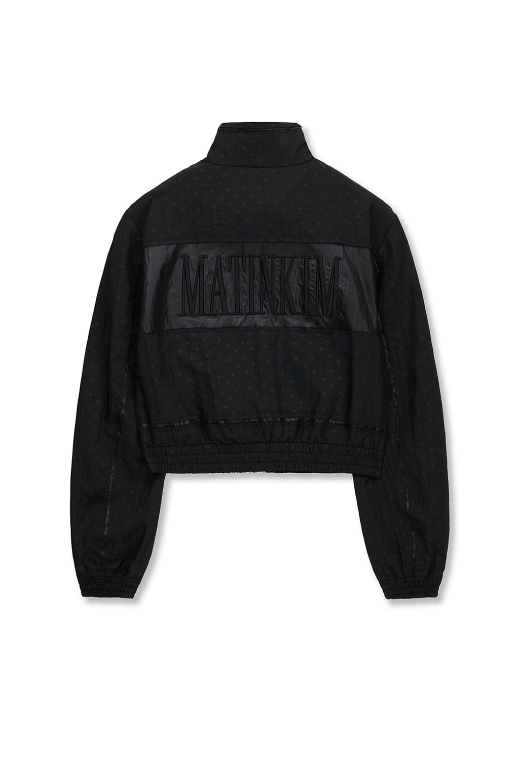 Matinkim Cropped Embroidery Back Logo Jumper IN Strong Black