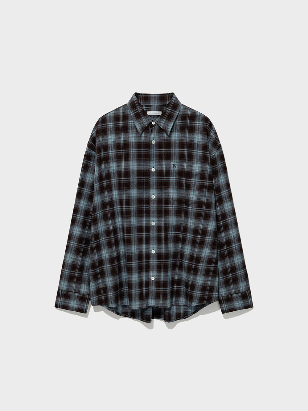 Low Classic Oversized Lc Flannel Checked Shirt Brown