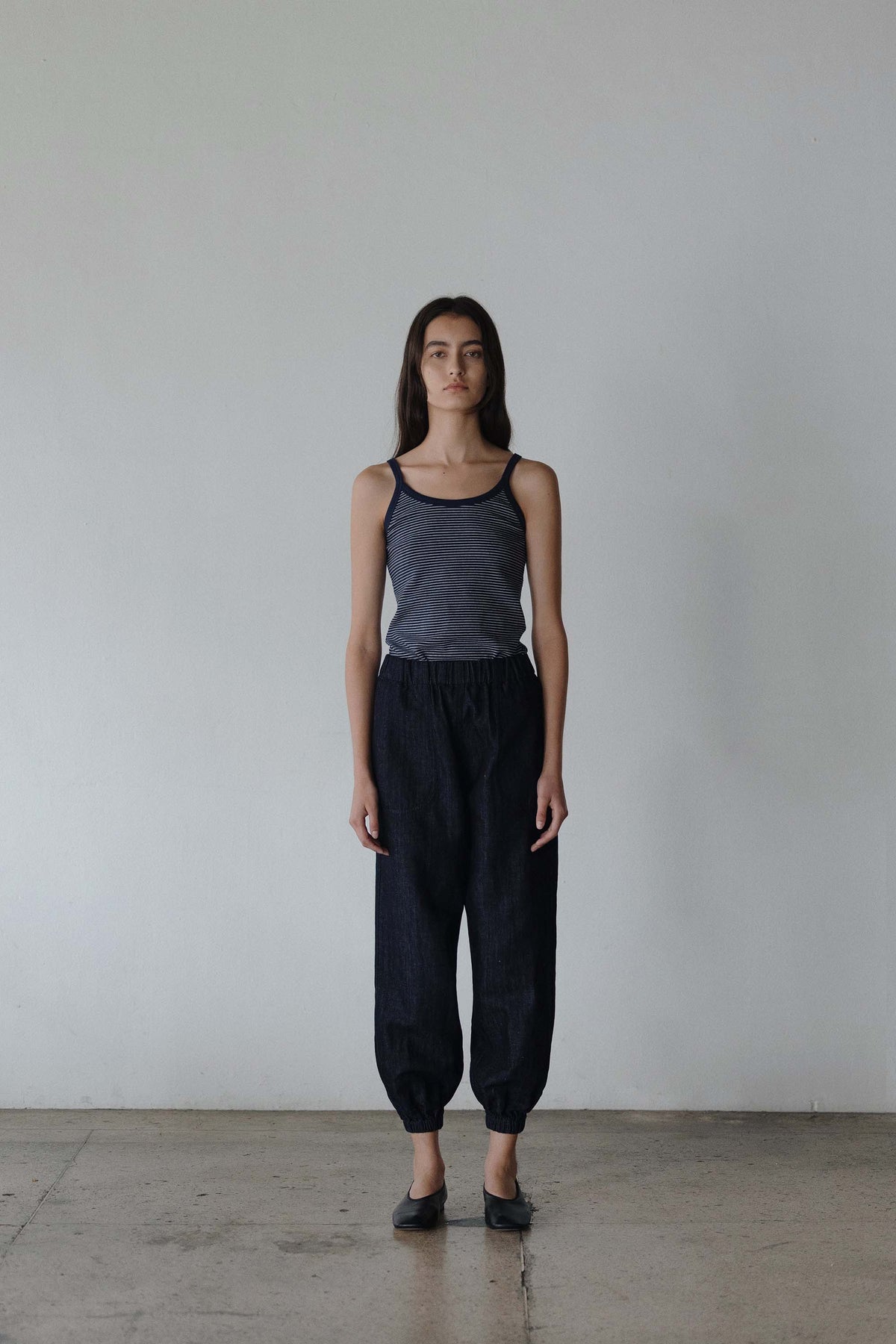 Nothing Written Stripe sleeveless top (Deep navy)