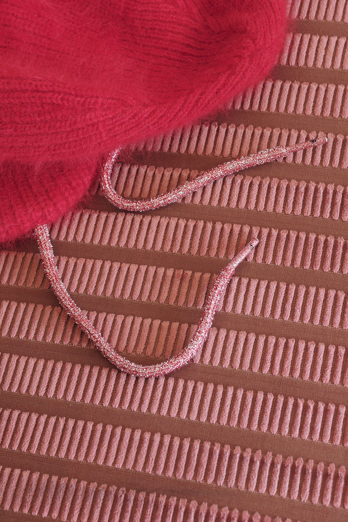 Overdueflair Angora Ear Muff Cap Cherry Red