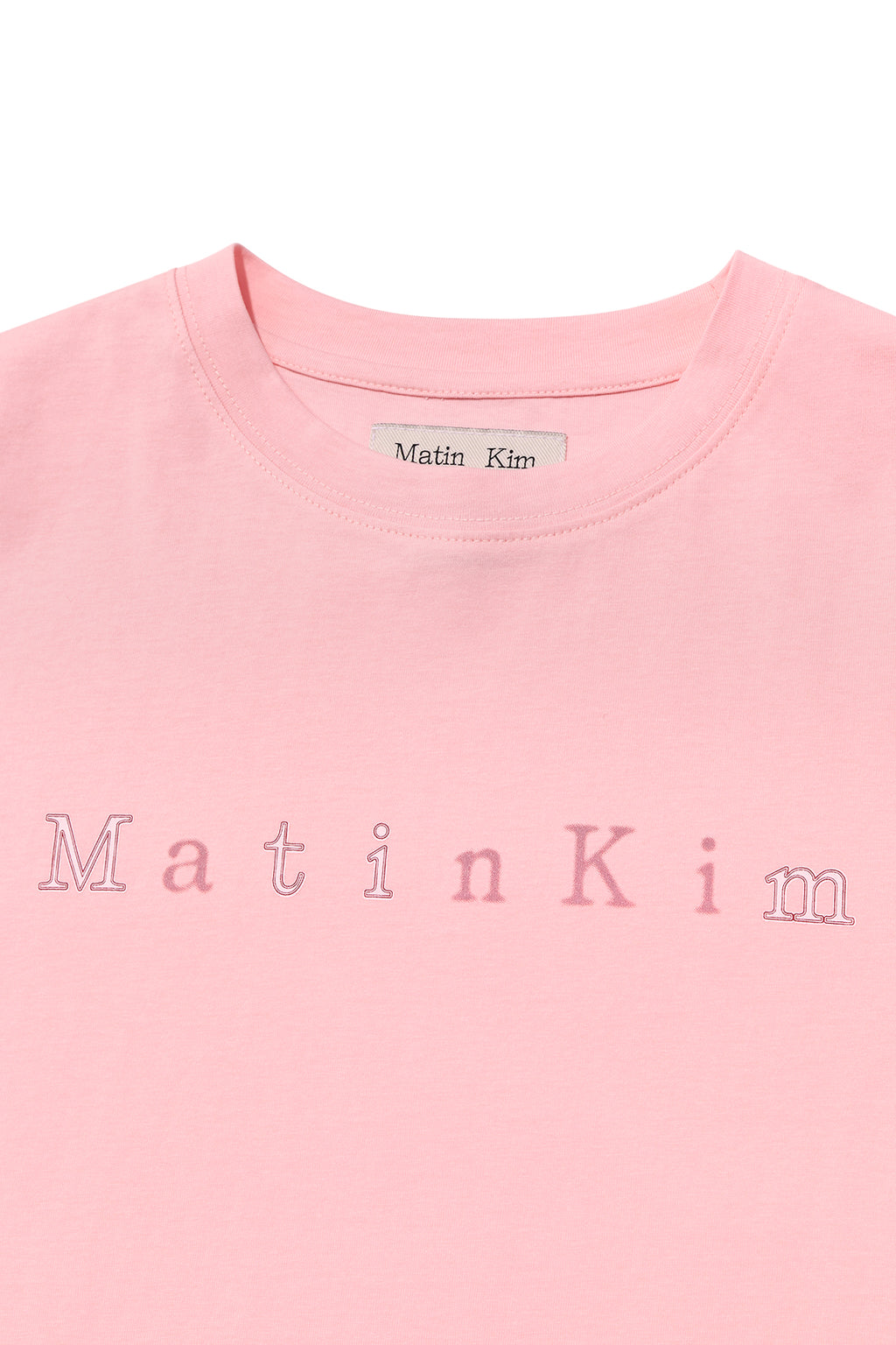 [matinkim] STICKER GRAPHIC LOGO TOP IN PINK