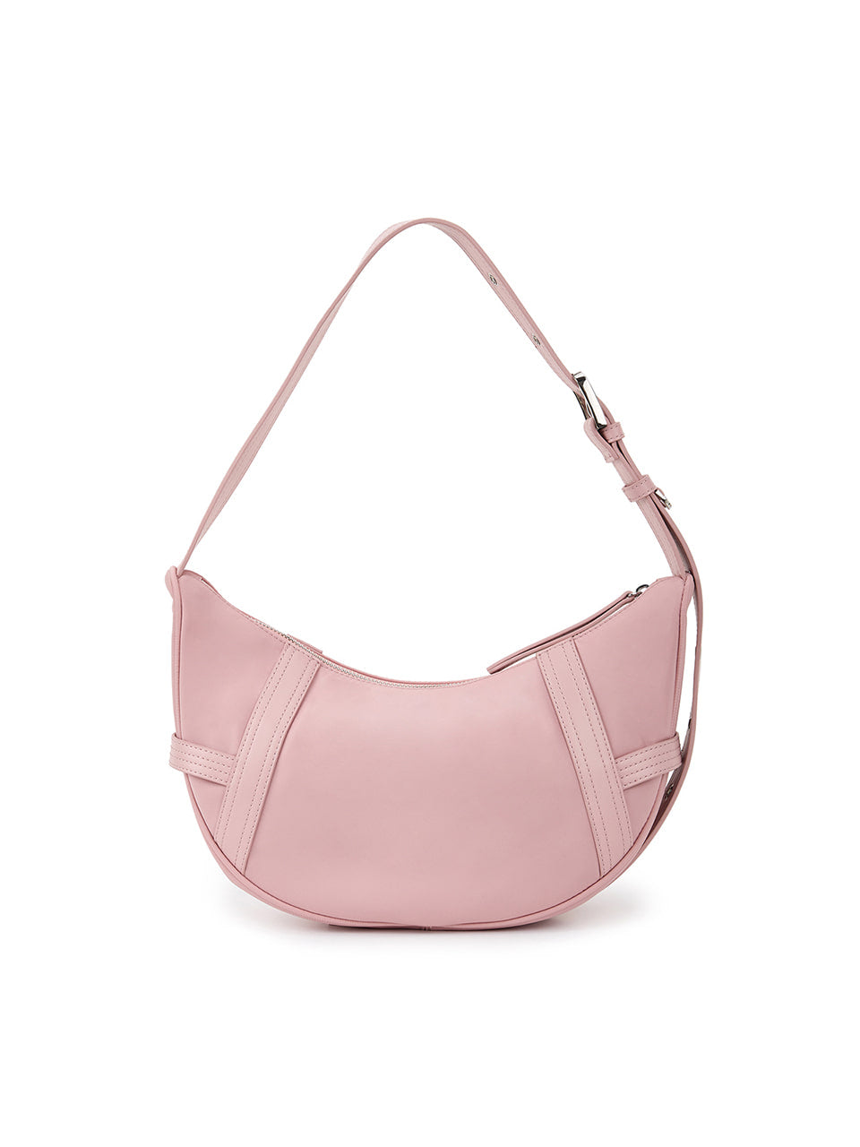 [matinkim] FABRIC ARC HOBO BAG IN LIGHT PINK