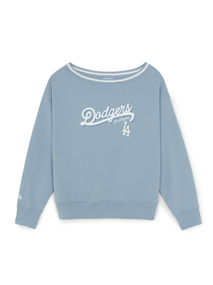 MLB Women's Varsity Sportive Off-Shoulder Sweatshirt