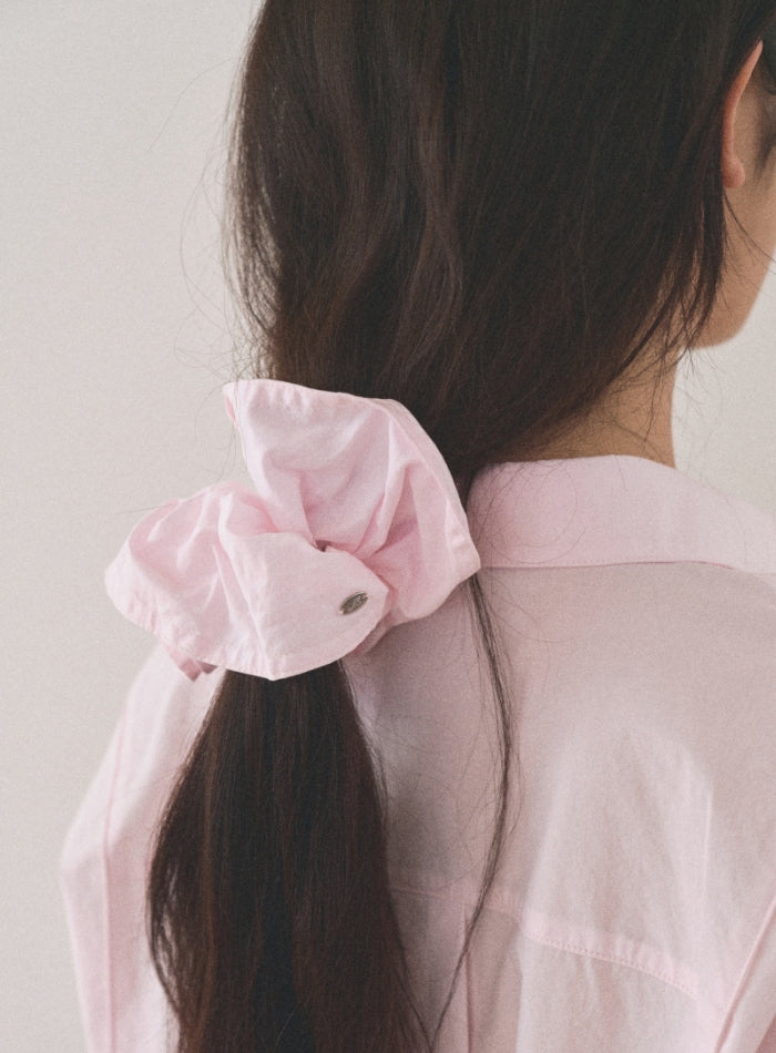 Mango Maniplease Pepe Scrunchie Light Pink