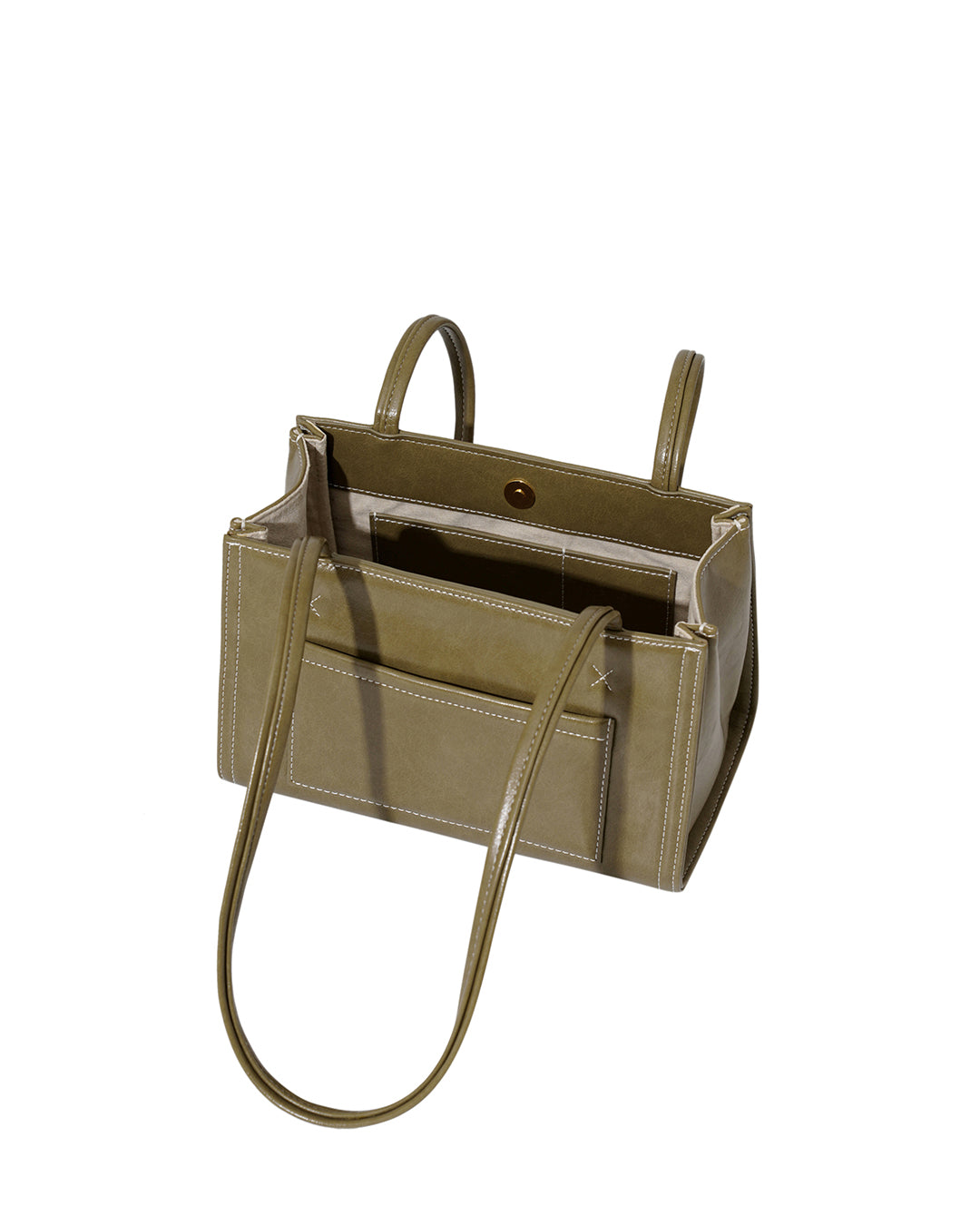 Tiny Oblong Bag in Basil