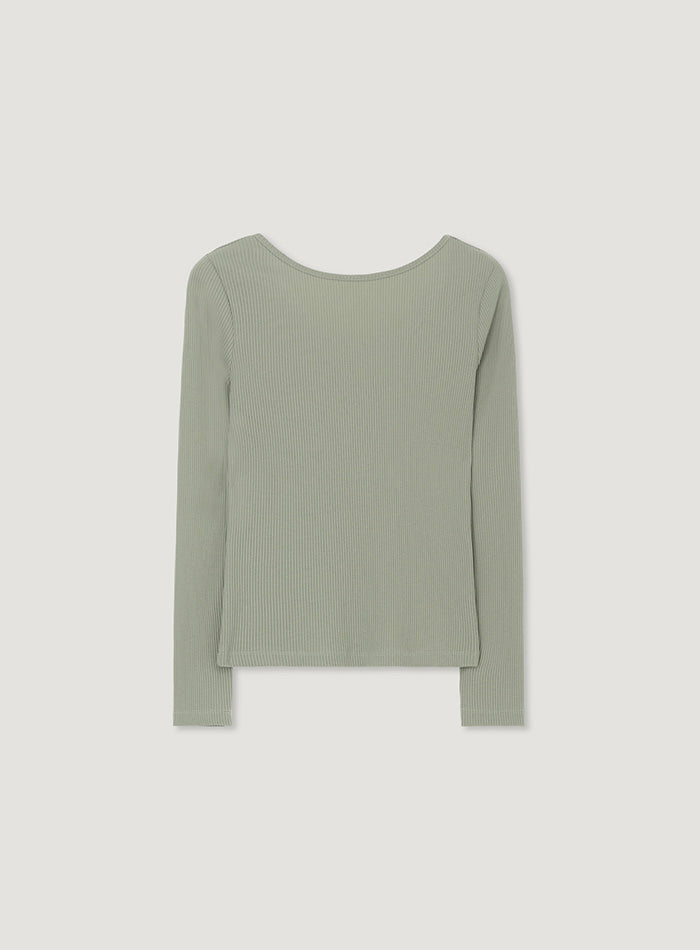 Mango Maniplease Mute Sleeve Tee Vintage Mint