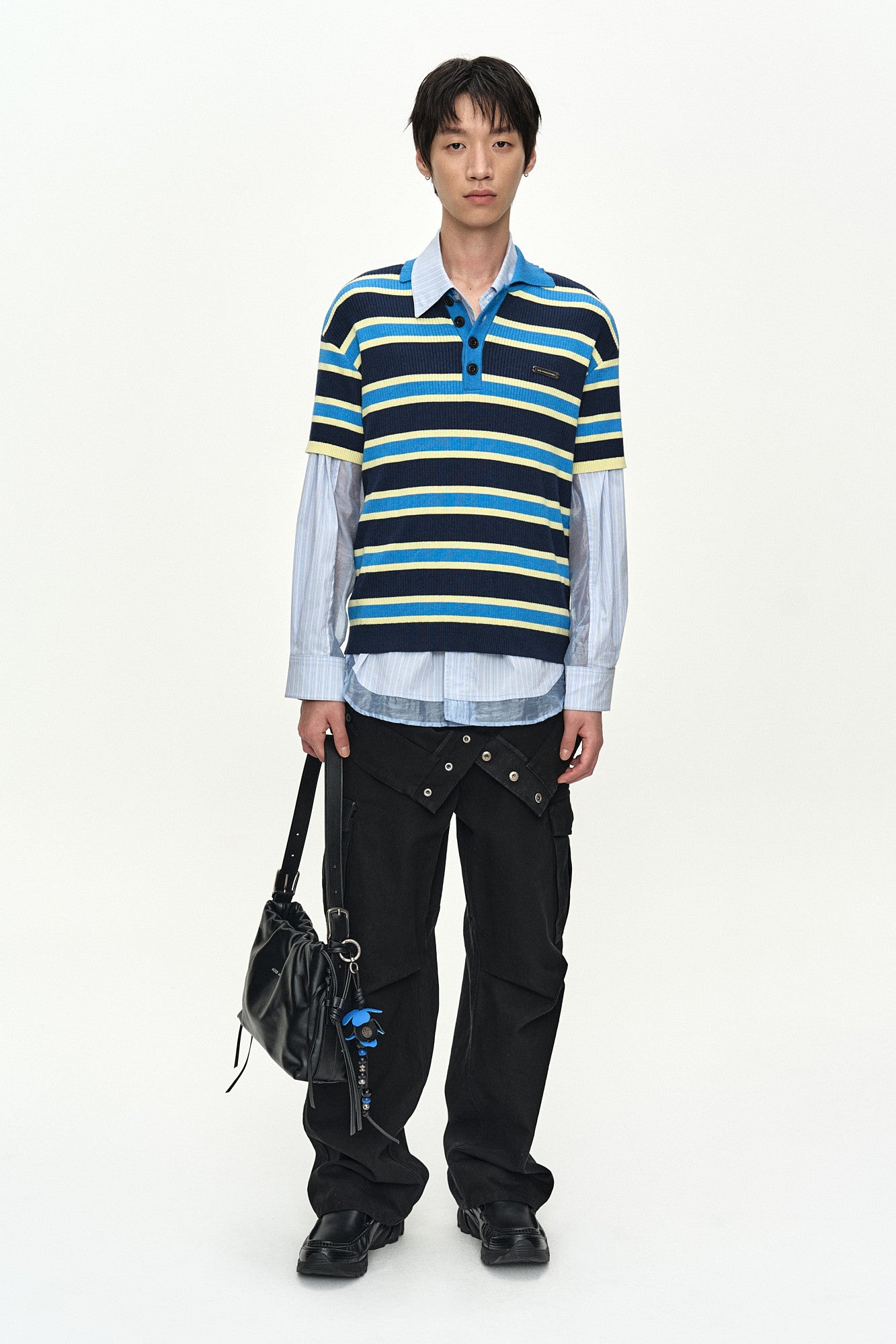 Andersson Bell Brad Stripe Polo Sweater