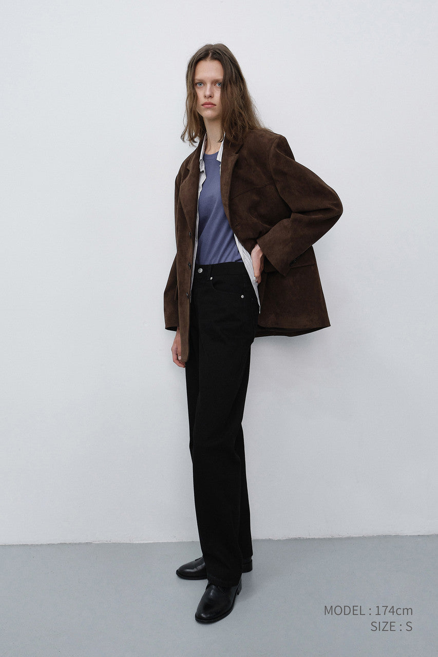 Dunst Essential Straight Full Length Jeans Black