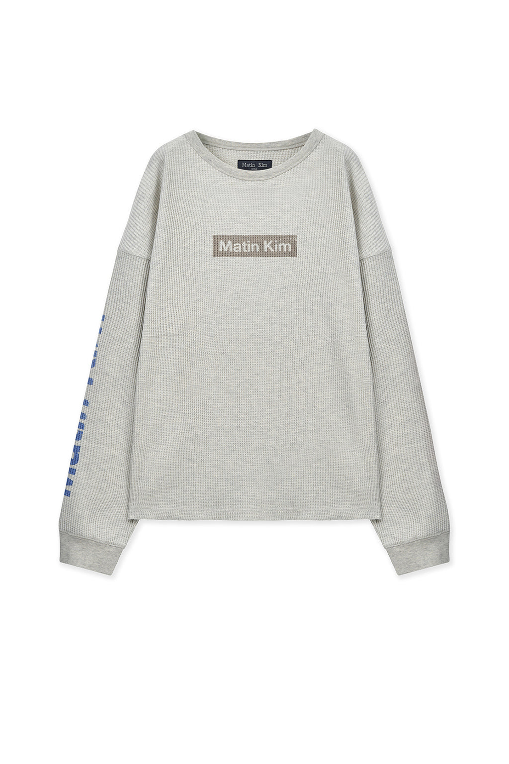 matinkim SLEEVE LOGO WAFFLE TOP FOR MEN IN IVORY