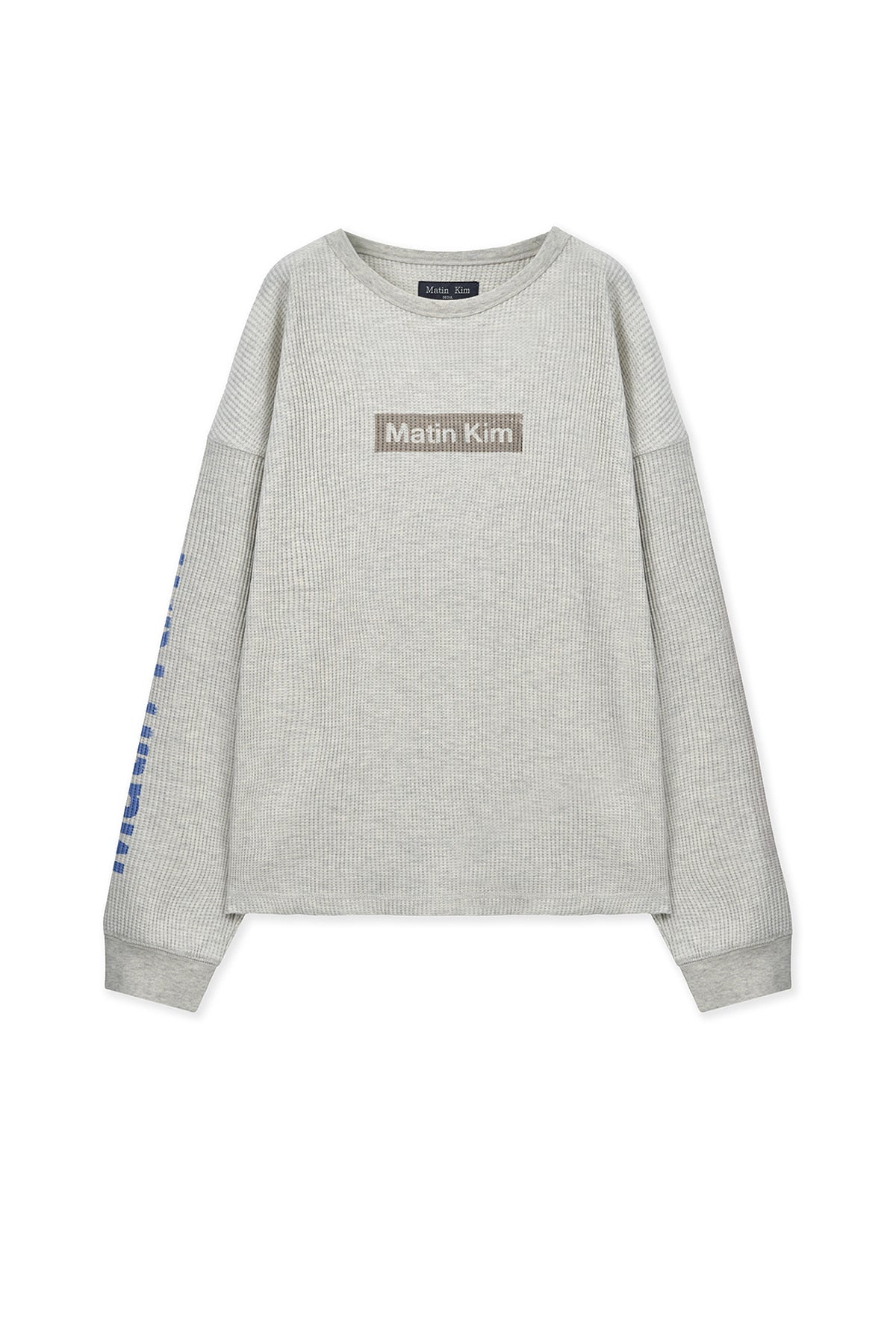 Matinkim Sleeve Logo Waffle Top For Men IN Ivory