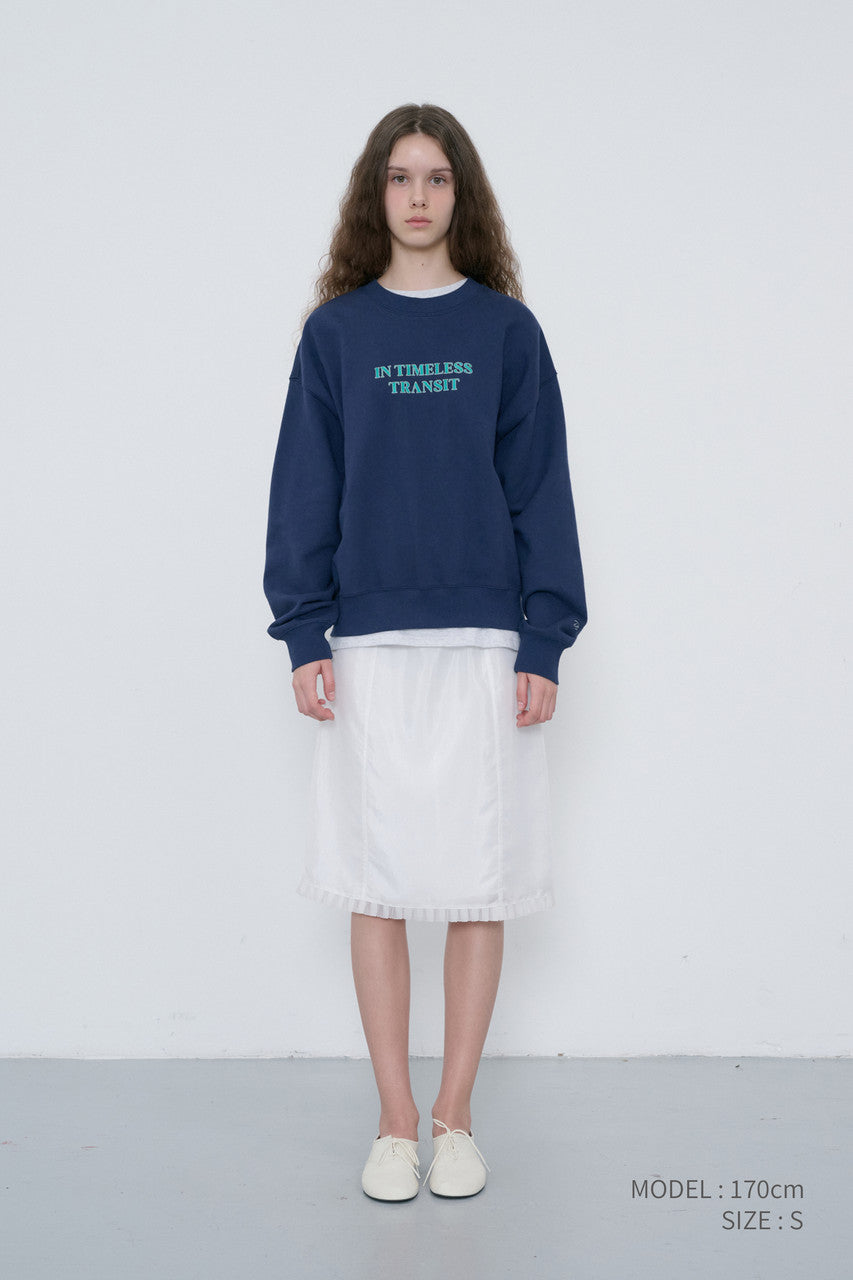 Dunst Unisex Slogan Sweatshirt Navy