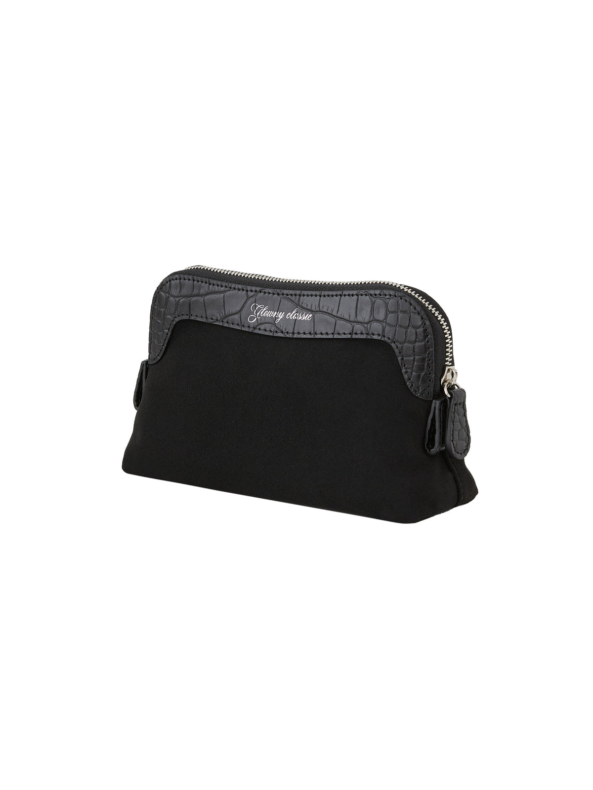 GLOWNY G Crack Leather Pouch (Black)
